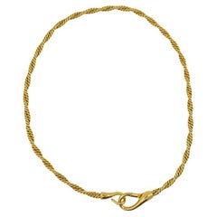 Pomellato Twisted Rope Chain Necklace 18k Gold