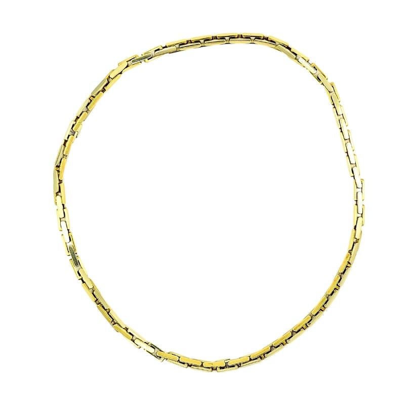 Pomellato Zweifarbige 18k Gold Cabrio-Halskette im Angebot 8