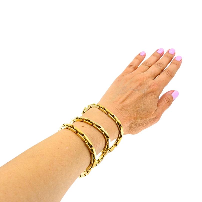 Pomellato Zweifarbige 18k Gold Cabrio-Halskette für Damen oder Herren im Angebot