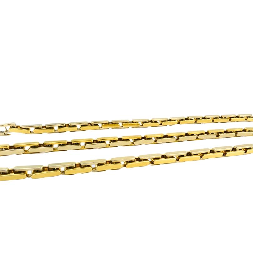 Pomellato Zweifarbige 18k Gold Cabrio-Halskette im Angebot 3