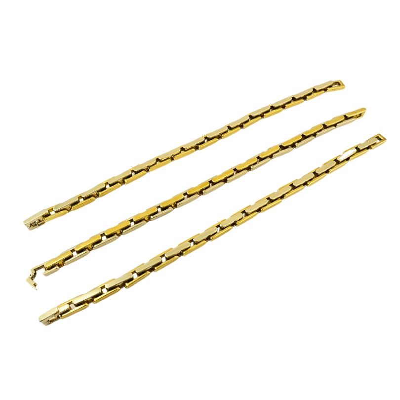 Pomellato Zweifarbige 18k Gold Cabrio-Halskette im Angebot 4