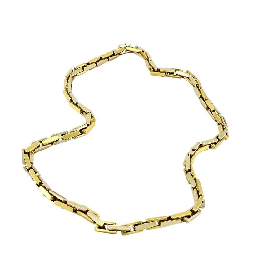 Pomellato Zweifarbige 18k Gold Cabrio-Halskette im Angebot 5