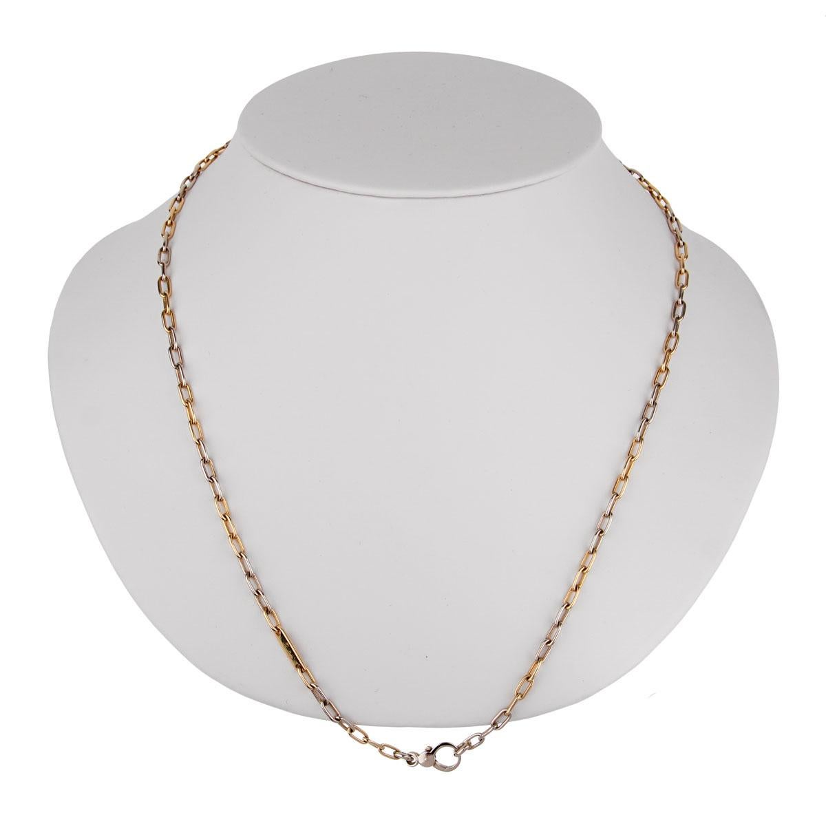 two tone necklace chain