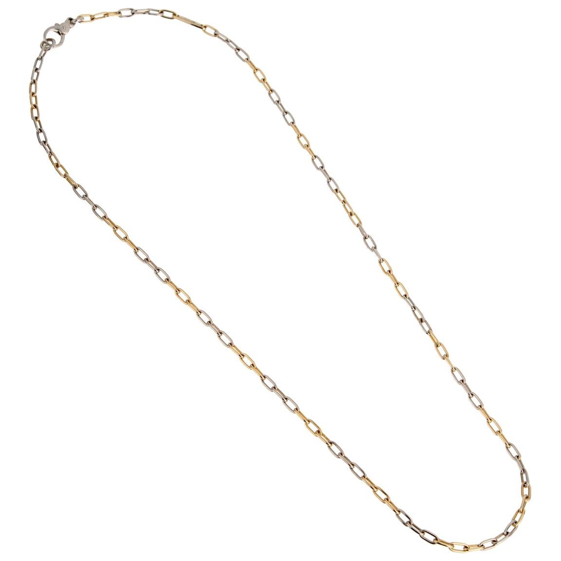 Pomellato Two-Tone Chain Link Vintage Necklace