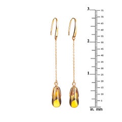 Pomellato Veleno 18 Karat Rose Gold Citrine Drop Earring O.A601GO7/OV