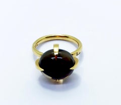Pomellato Veleno Wood Quartz 18 Karat Gold Ring