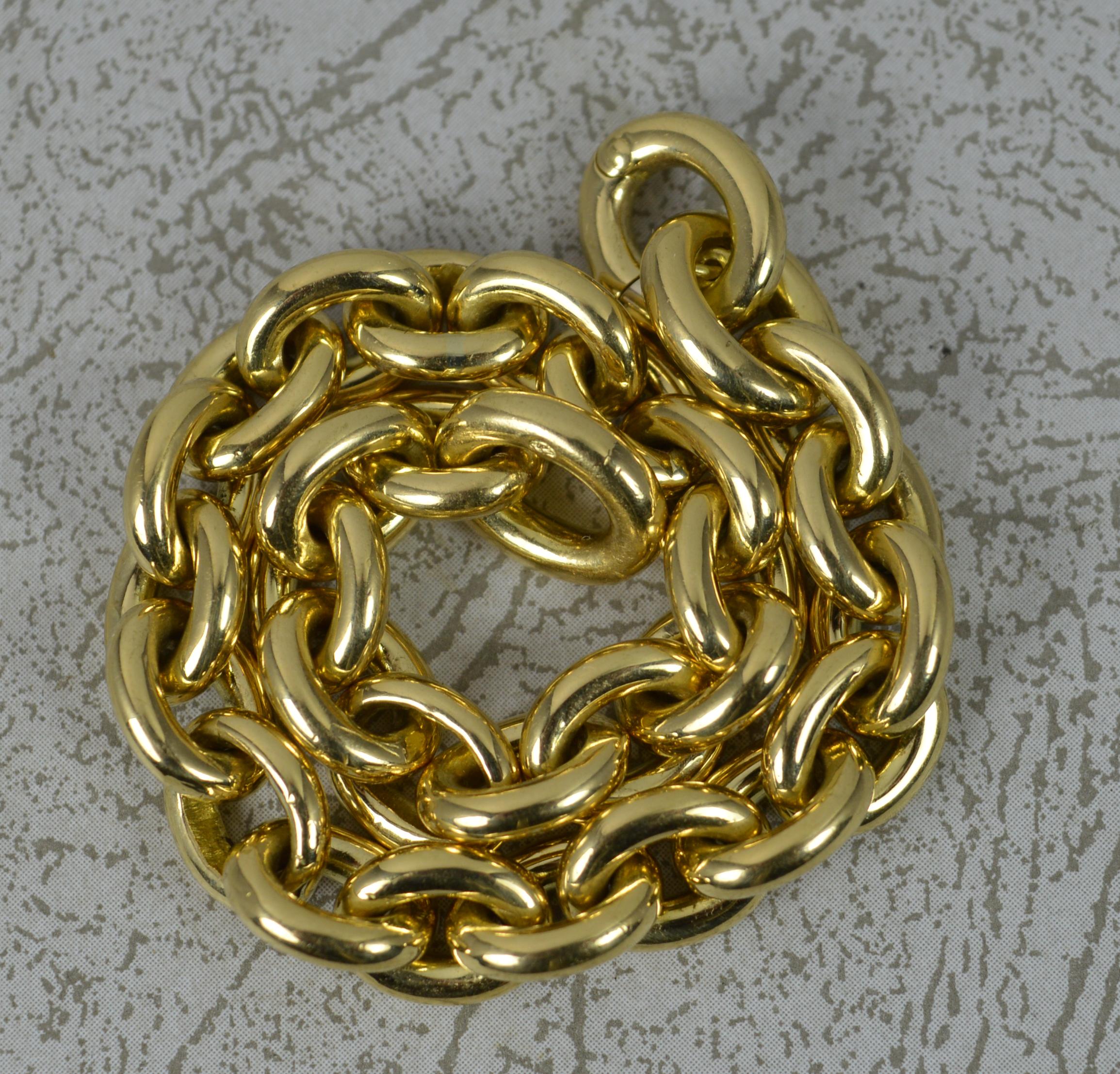 Pomellato Very Heavy 18 Carat Yellow Gold Designer Curb Bracelet 1
