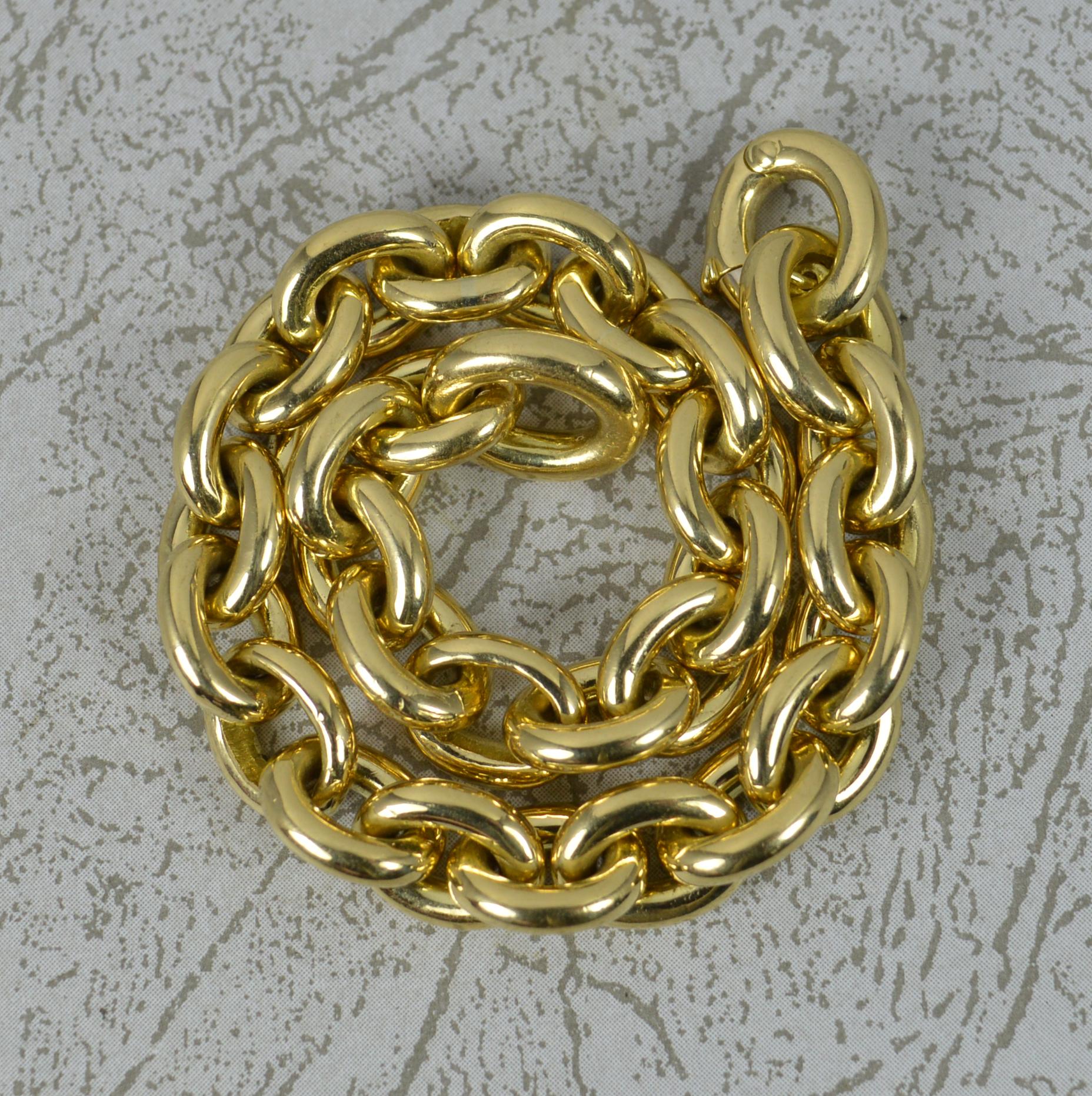 Pomellato Very Heavy 18 Carat Yellow Gold Designer Curb Bracelet 2
