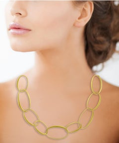 Pomellato Victoria Halskette aus satiniertem, lackiertem 18 Karat Gold