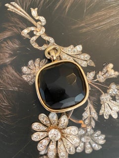 Pomellato Victoria Pendant 18k Yellow Gold  Extra Large Jet Pendant