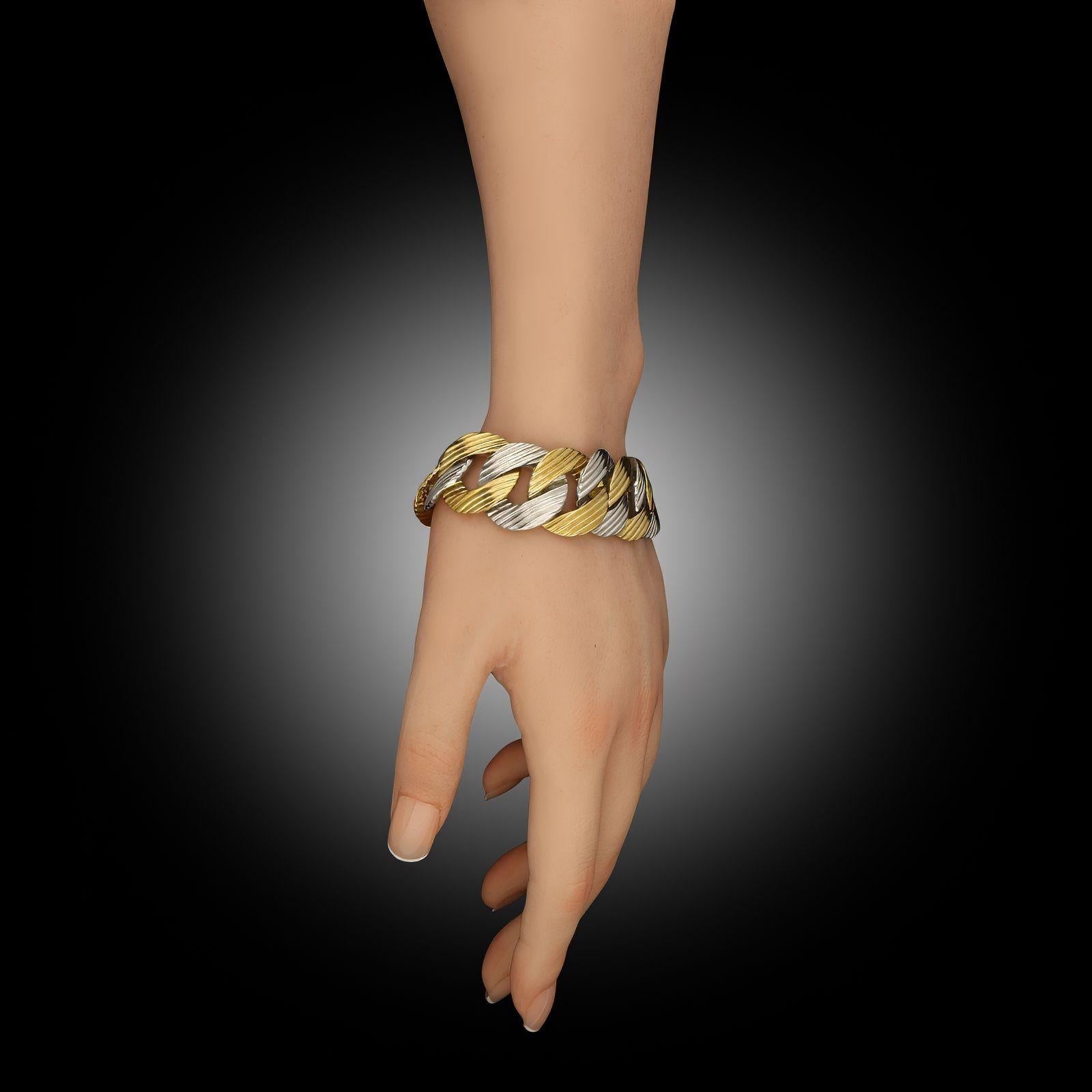 Pomellato Vintage 18ct Bi-Colour Gold Bracelet cira 1980 1