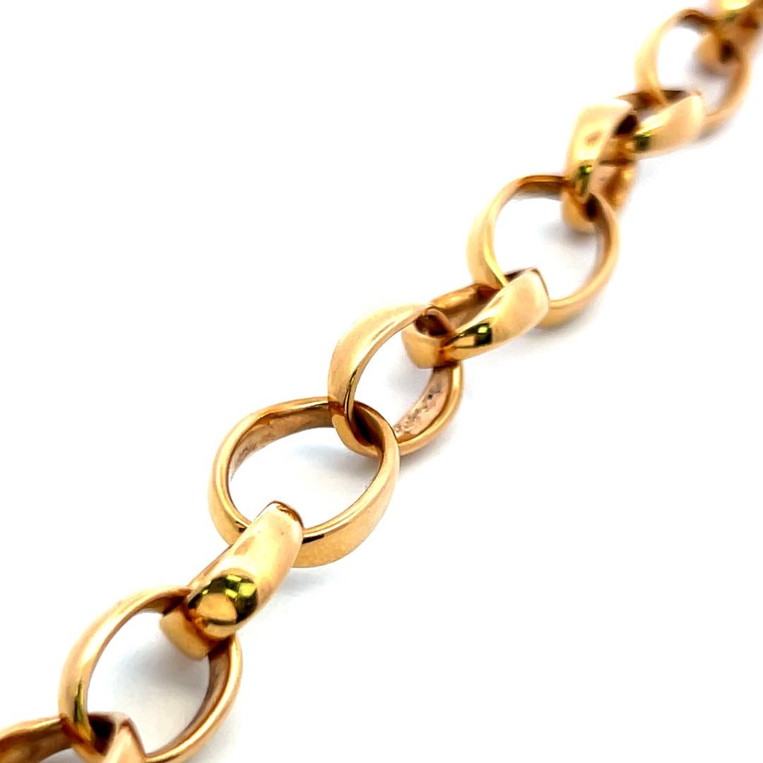 Pomellato Vintage 43.90 Grammes Bracelet à maillons en or jaune 18 carats en vente 3