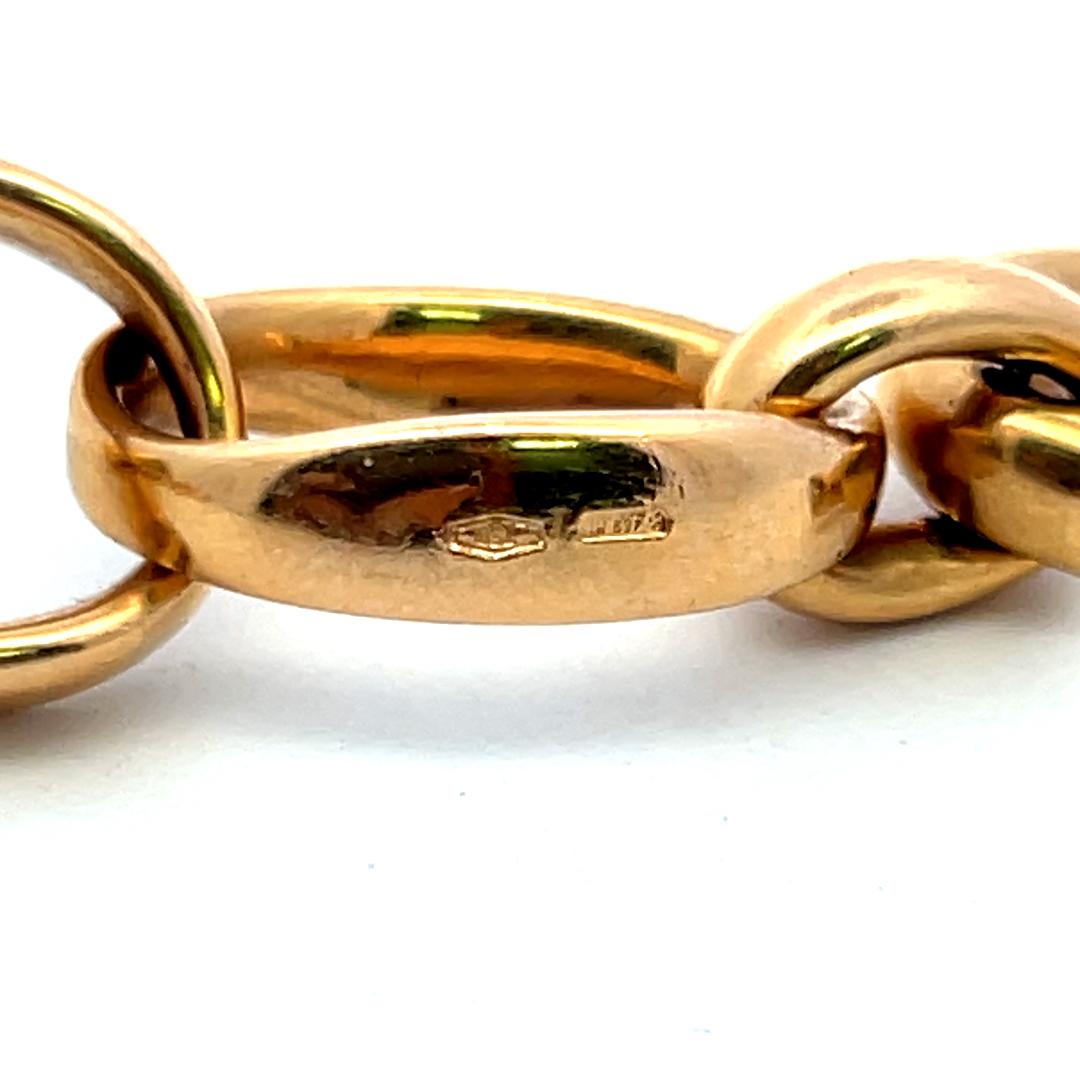Pomellato Vintage 43.90 Grammes Bracelet à maillons en or jaune 18 carats en vente 5
