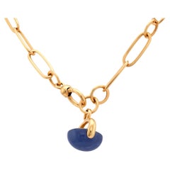 Pomellato vintage chalcedony 18k rose gold Luna Halskette