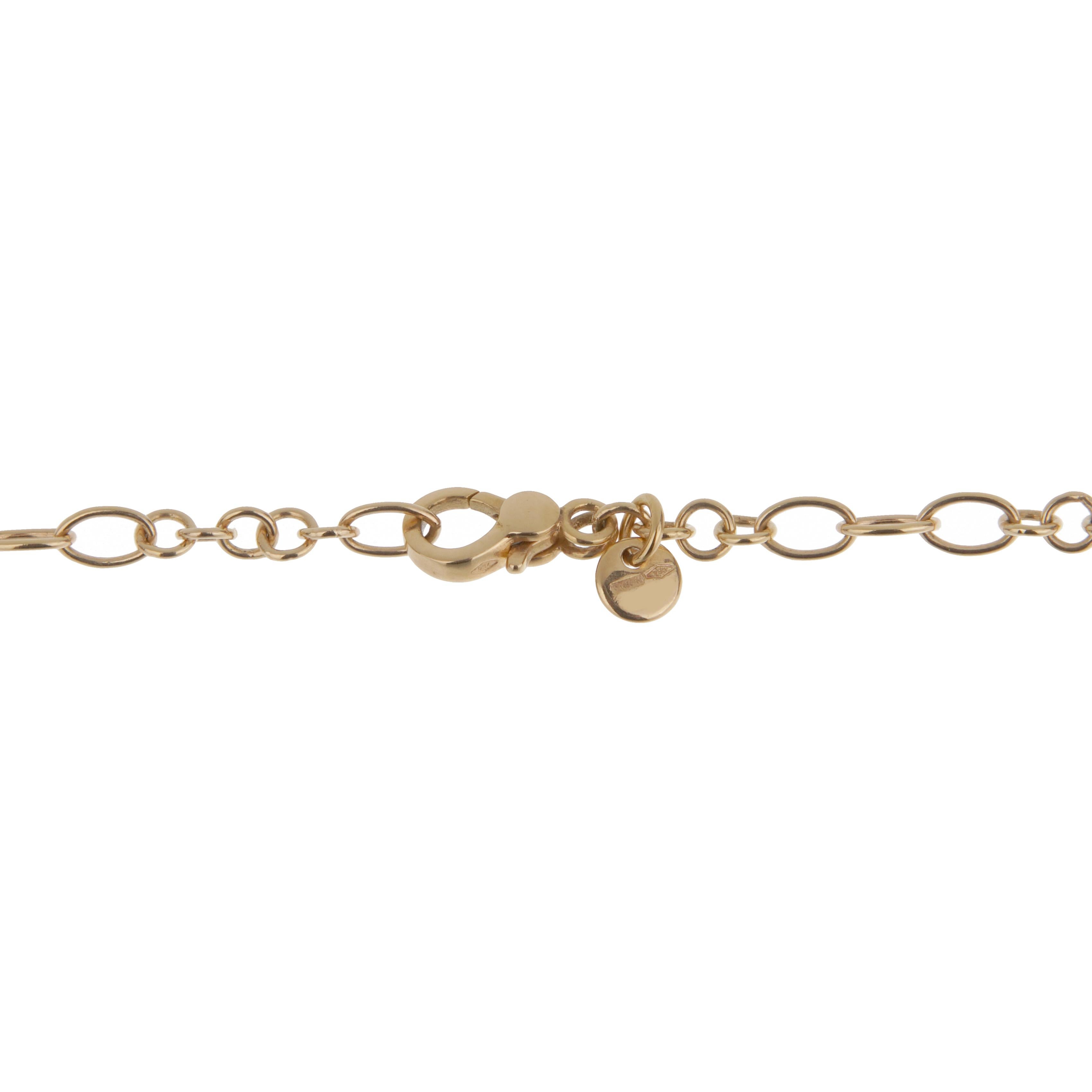 Collana con catena in agata bianca Sautoir in oro rosa 18k di Pomellato In condizioni ottime in vendita a Feasterville, PA