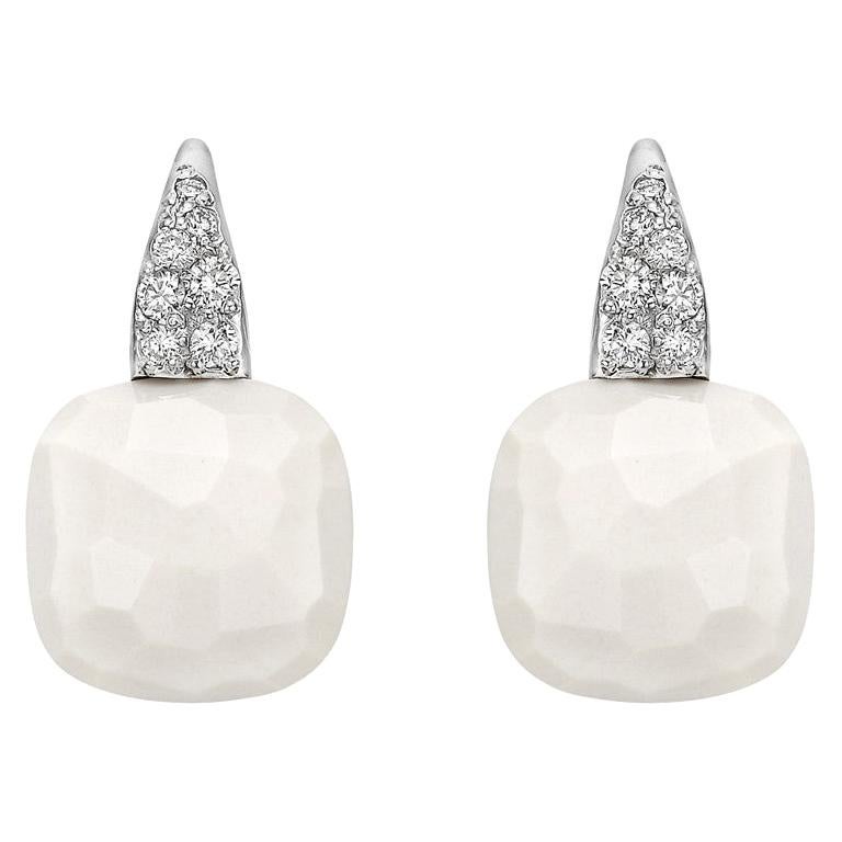 Pomellato White Andularia and Diamond "Capri" Drop Earrings