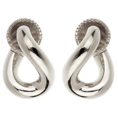 Pomellato White Gold Chain Link Earrings
