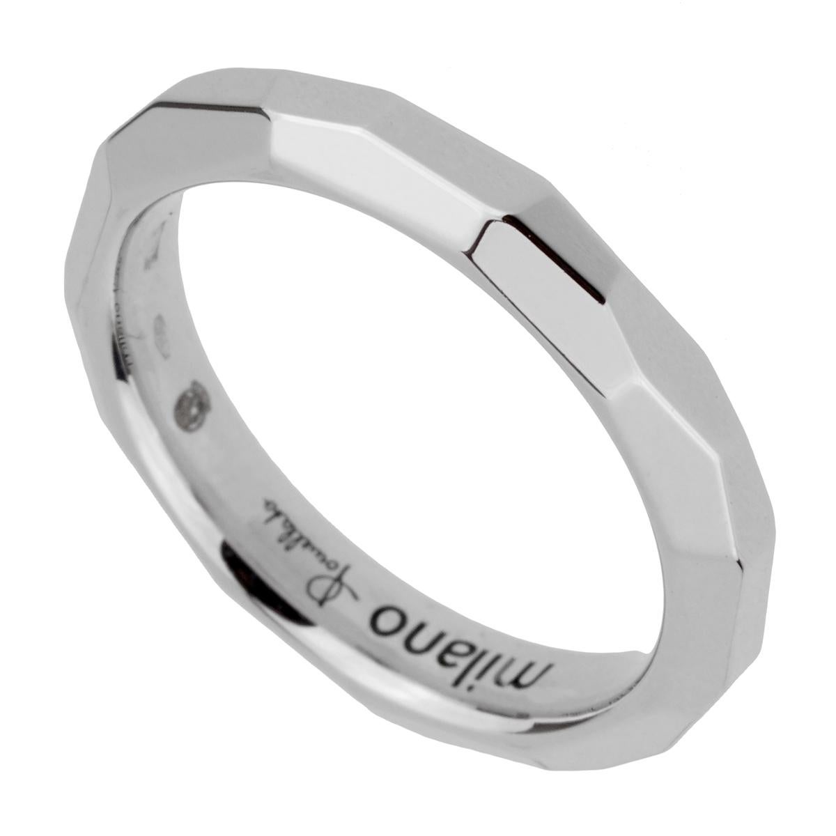 pomellato white gold band ring