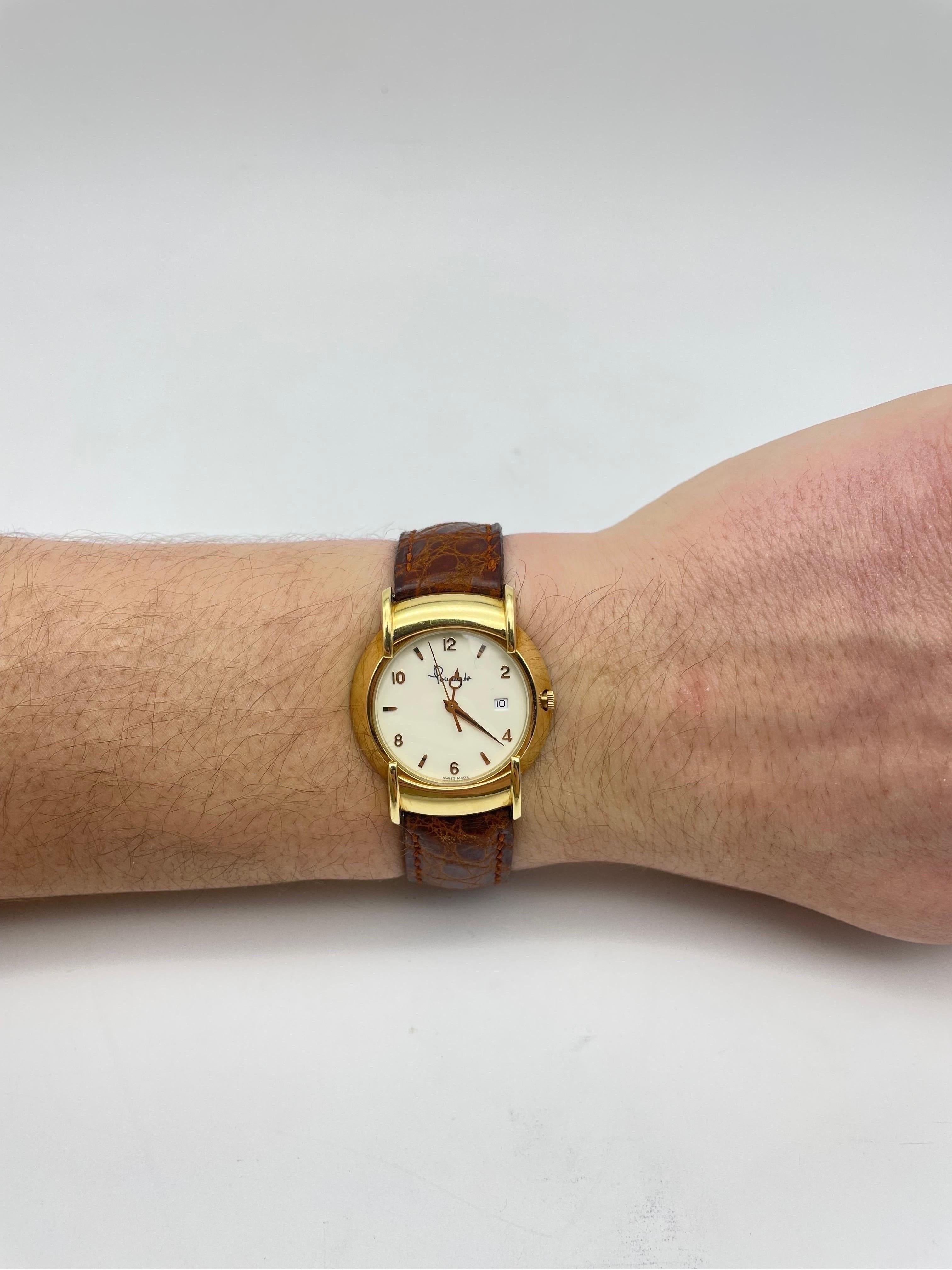 Pomellato-Armbanduhr aus 18 Karat Gelbgold im Angebot 5