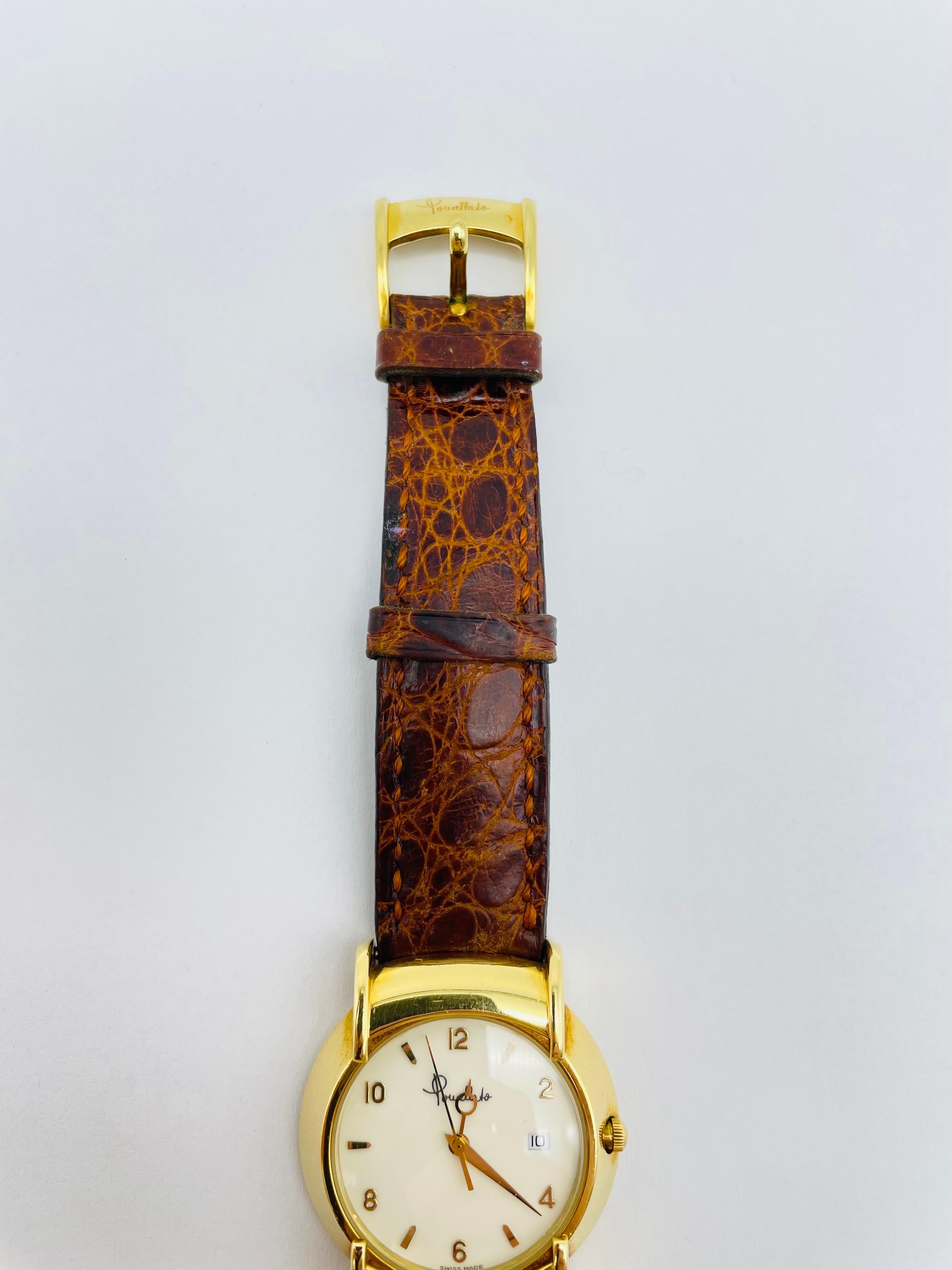 Pomellato-Armbanduhr aus 18 Karat Gelbgold im Angebot 7