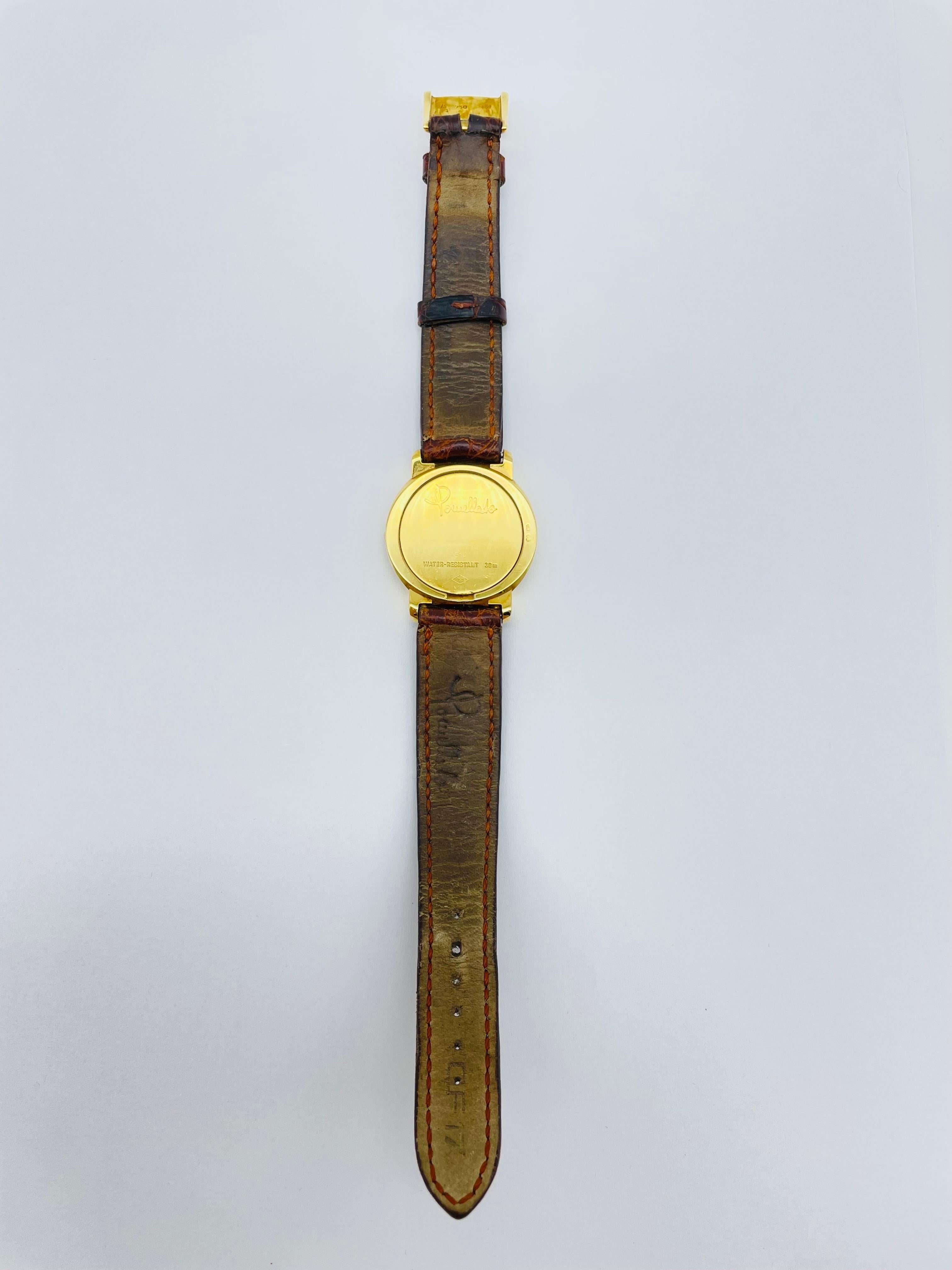 Pomellato-Armbanduhr aus 18 Karat Gelbgold im Angebot 9