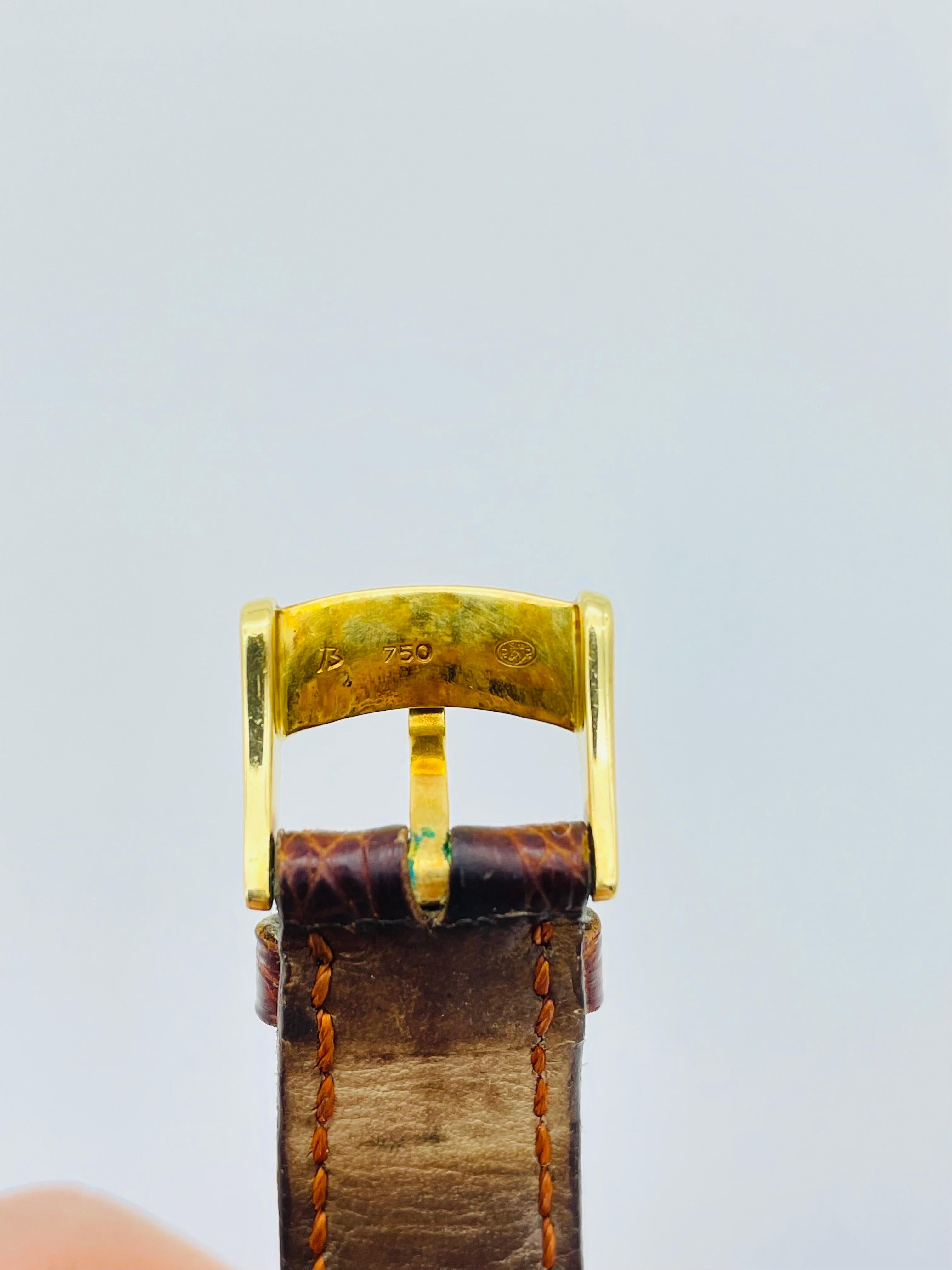 Pomellato-Armbanduhr aus 18 Karat Gelbgold im Angebot 12