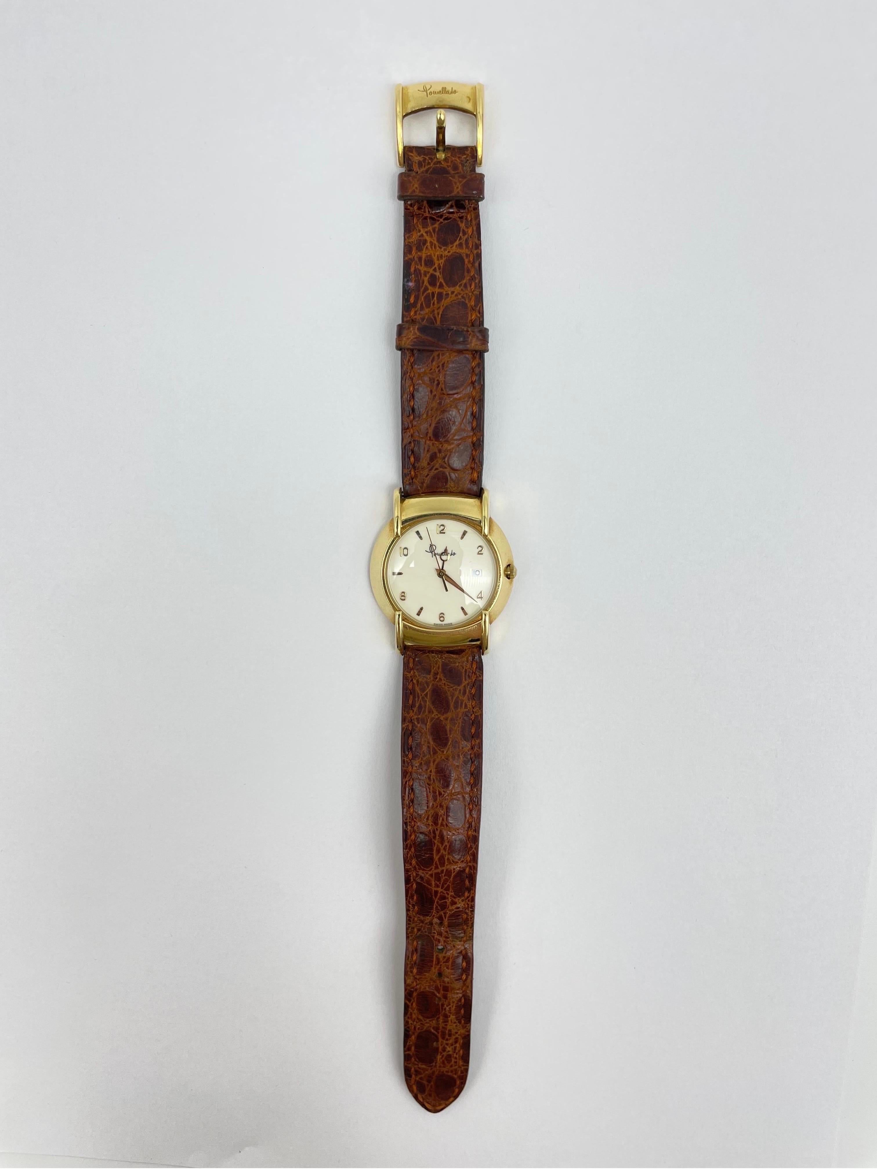 Pomellato-Armbanduhr aus 18 Karat Gelbgold im Zustand „Gut“ im Angebot in Berlin, BE