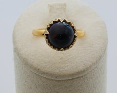 Pomellato Yellow Gold 18k, Diamonds and Garnet Cabochon Chimera Ring