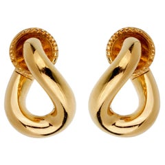 Pomellato Yellow Gold Chain Link Earrings