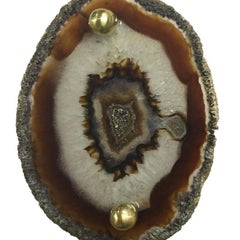 Bouton en laiton agate