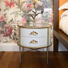 Pomello in ottone Chalet a forma di foglia di quercia