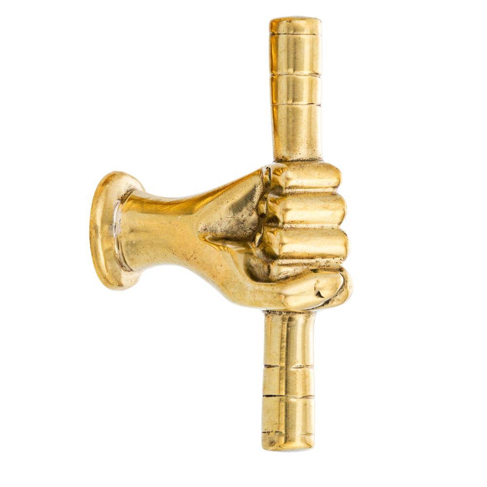 Brass Closed Hand Handle Knob BR_POM703 For Sale