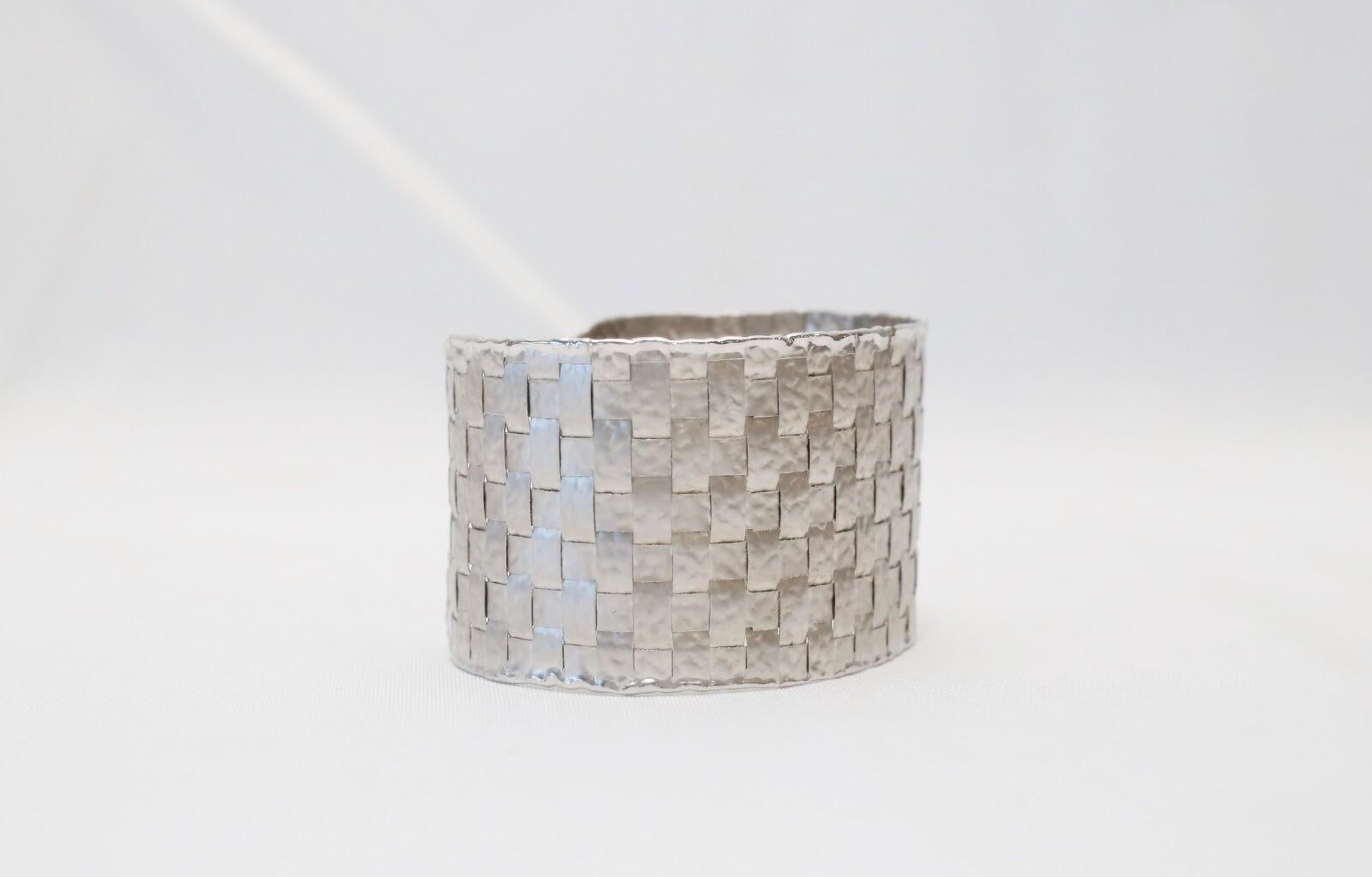 De las mujeres Pomi Pulsera Tejida de Oro Blanco de 18k, 7,5 pulgadas - 26,1 g en venta