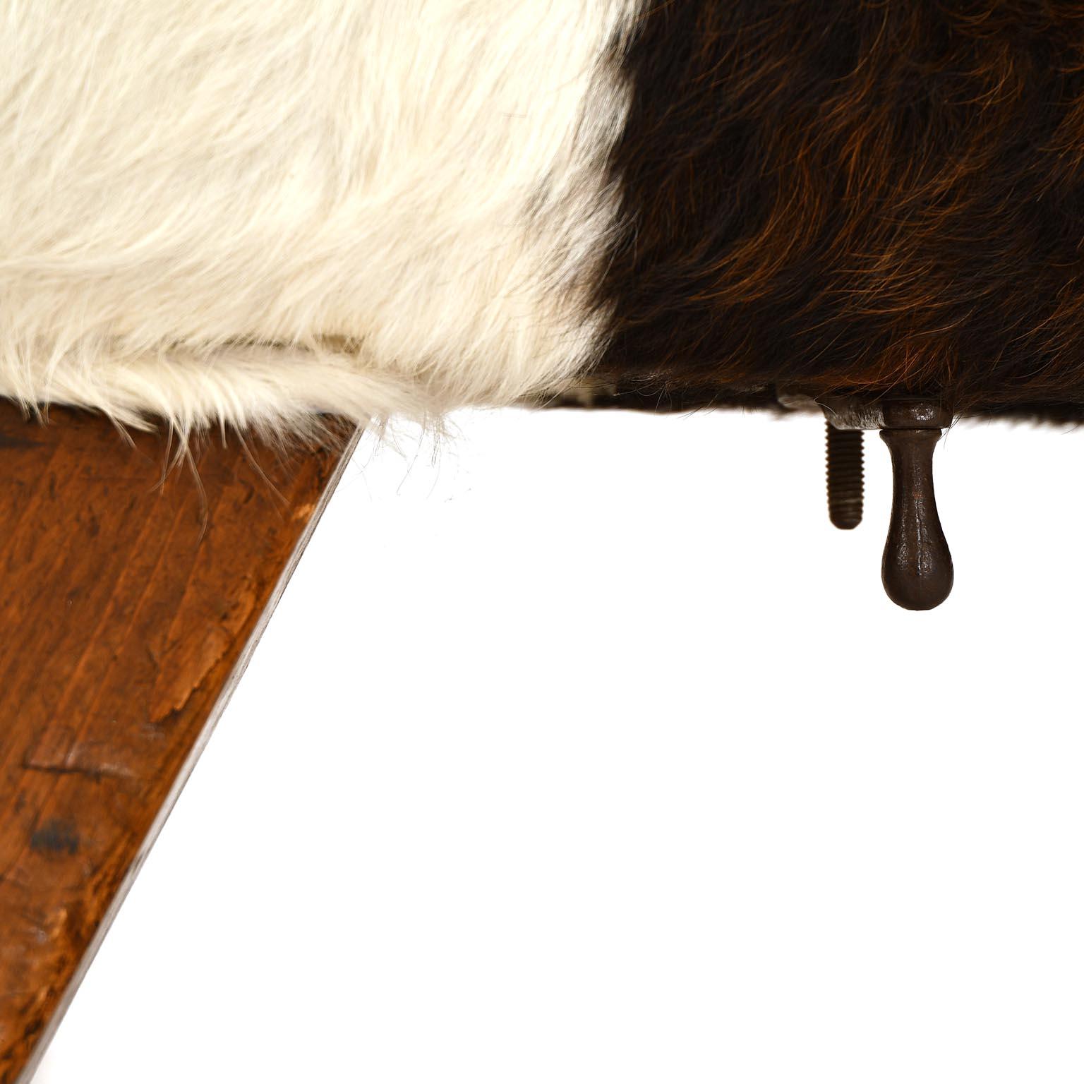 Pommel Horse Czech 1930 Gymnastic Item Bench Leather Cowhide 7
