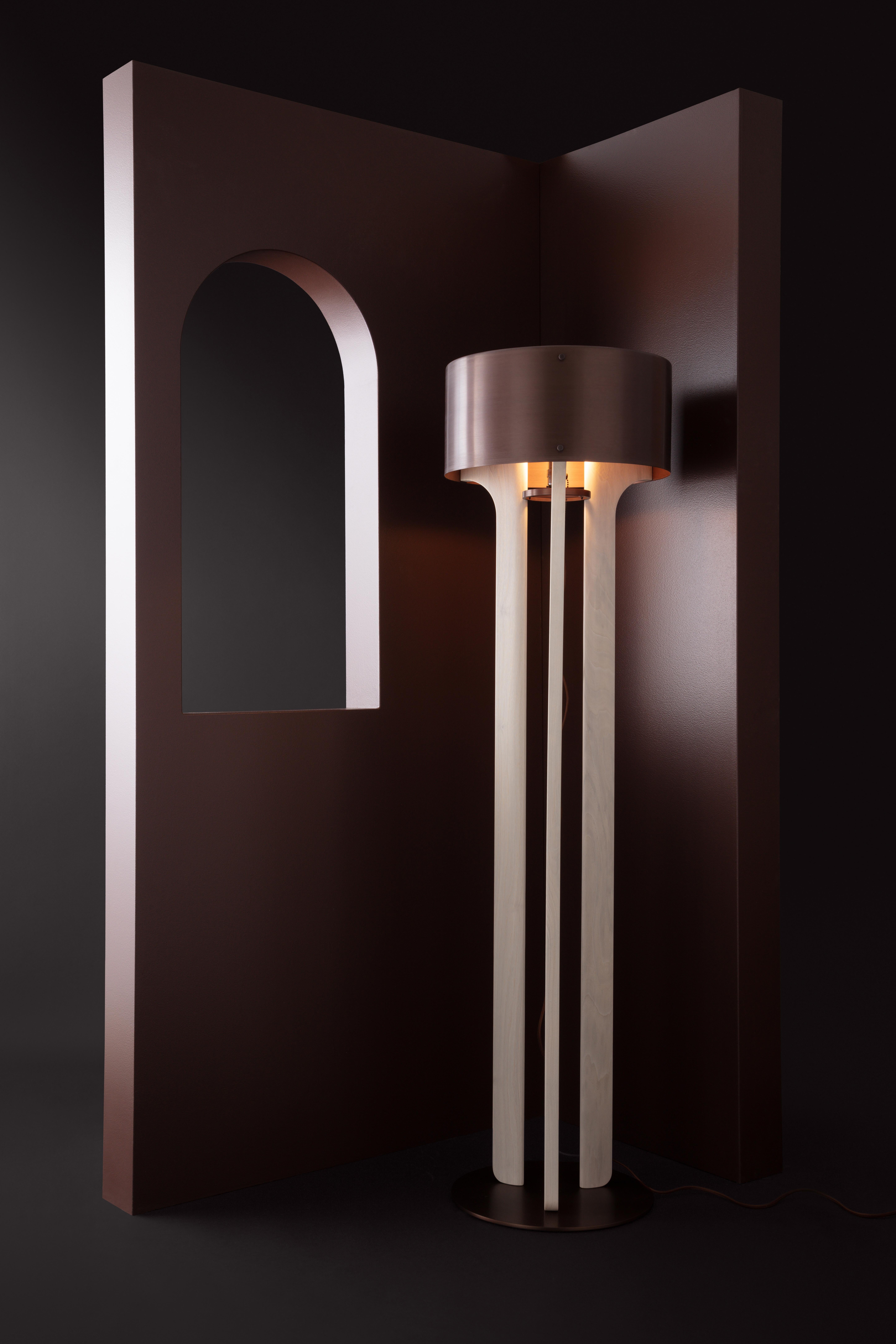 Anodized Pommer Floor Lamp by Matthew Fairbank For Sale