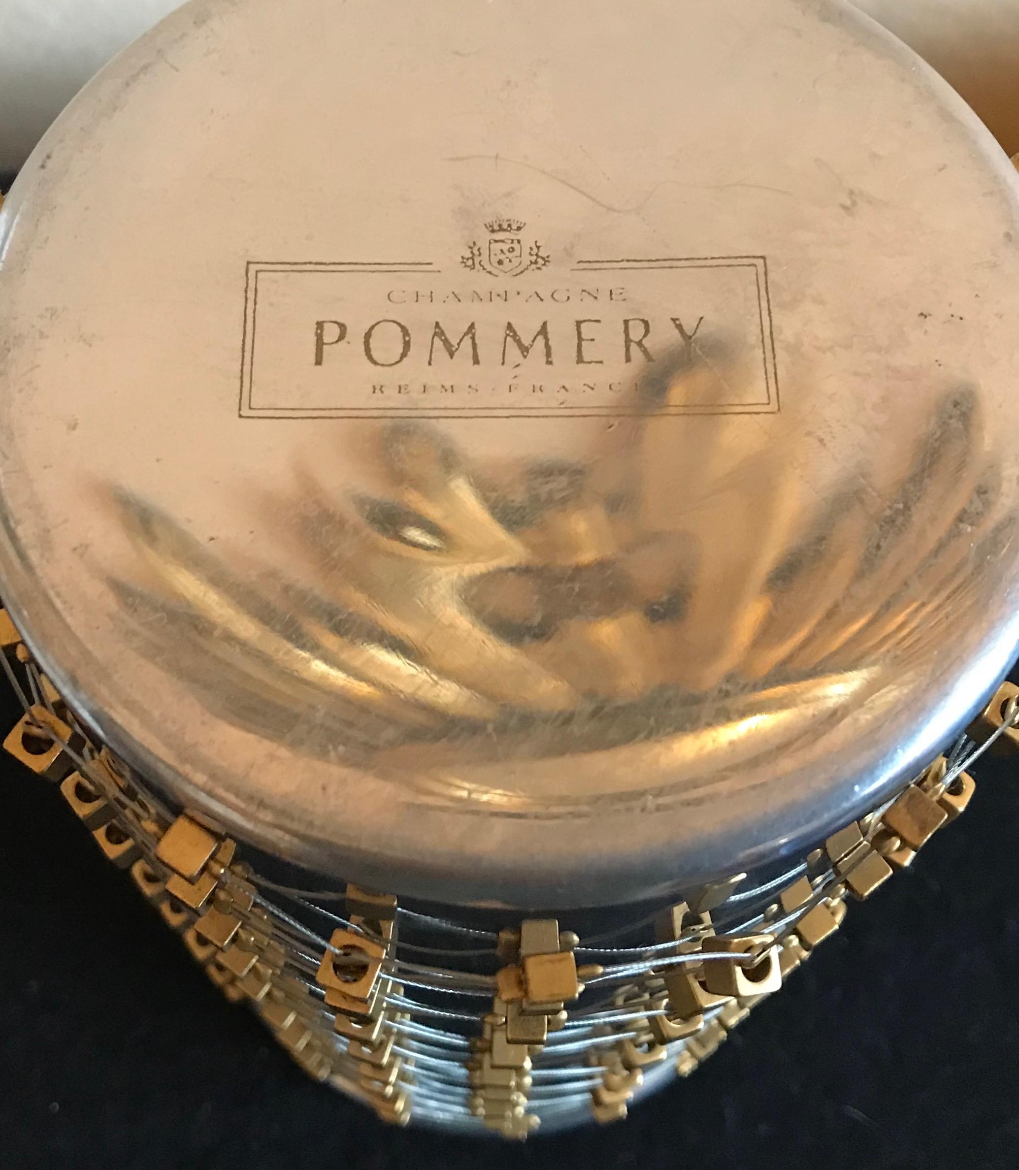 Modern Pommery Champagne Bucket Cooler, France For Sale