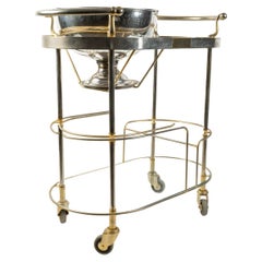 Vintage Pommery Champagne Trolley in Chromed Metal, 20th Century.