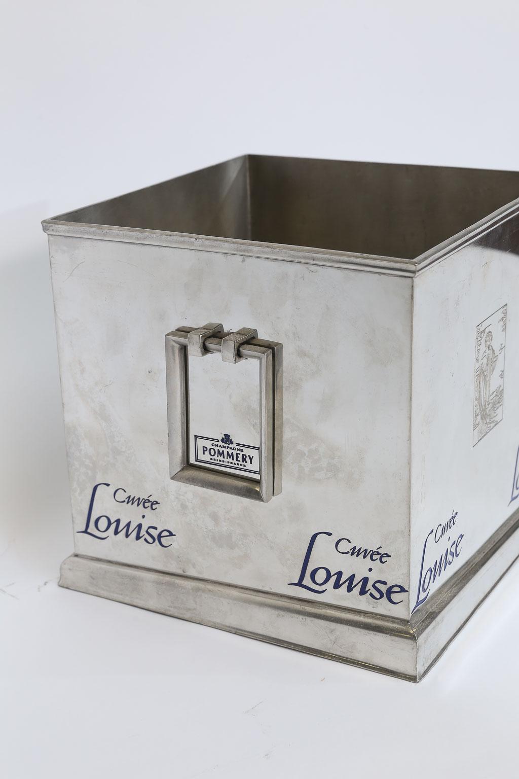French Pommery Cuvee Louise Square Champagne Cooler