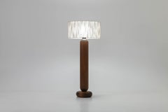 Pomo CL140 Smoked Mahogany Floor Lamp by Jeroen De Ruddere
