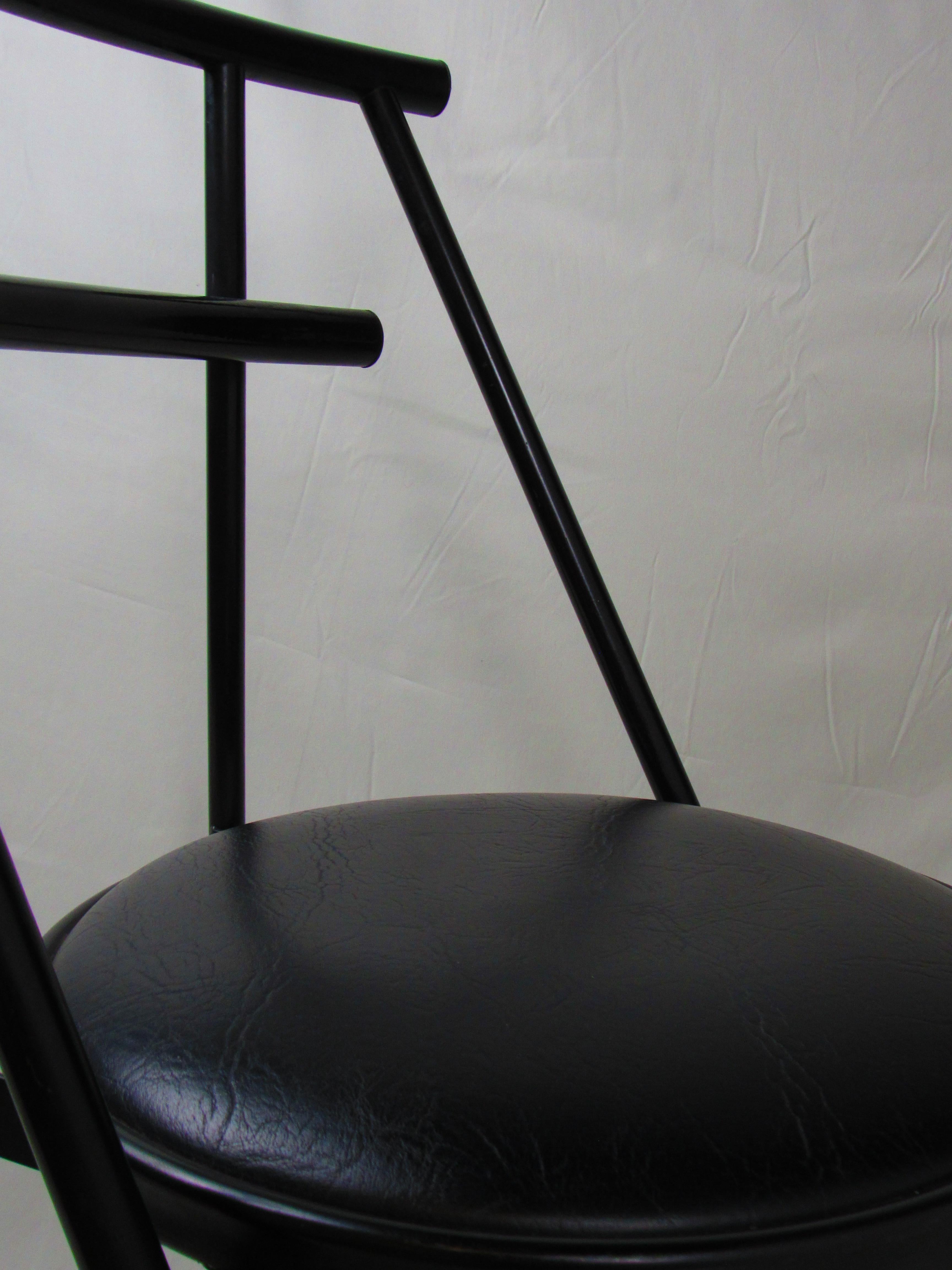 Post-Modern Tubular metal chair, postmodern design For Sale