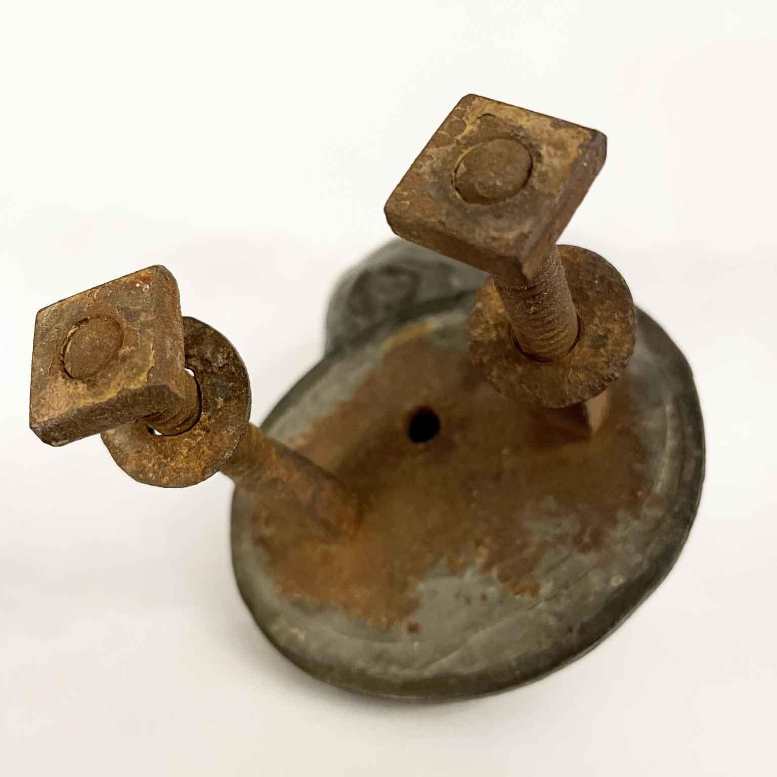 Pomolo Figurativo in Bronzo 1600 Maniglia Italiana con Busto di Ragazzo in vendita 1