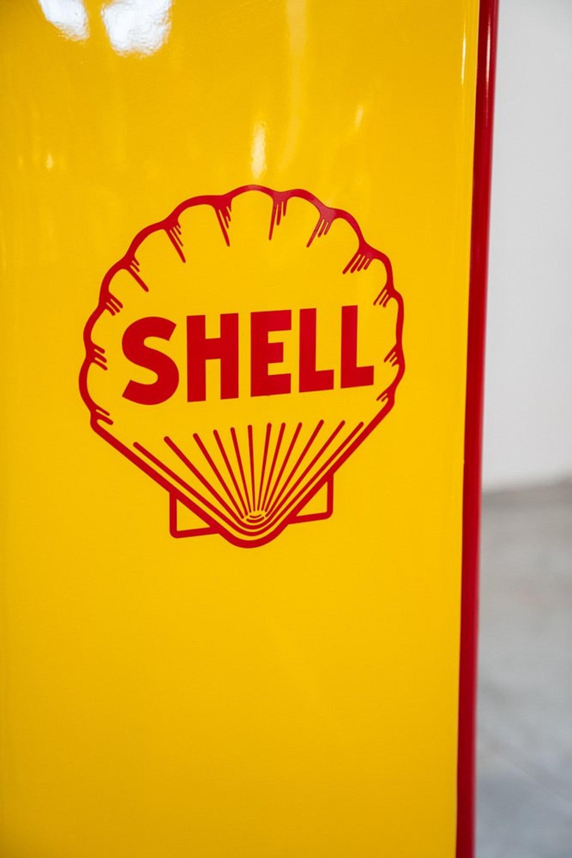 Moderne Pompe à essence Shell, Amérique, années 1950 en vente