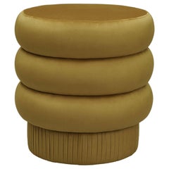 Pouf scultoreo in velluto Pompa Contemporary di Houtique