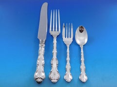 Pompadour by Birks Canada Sterling Silver Flatware Set 12 Service 126 pcs Dinner