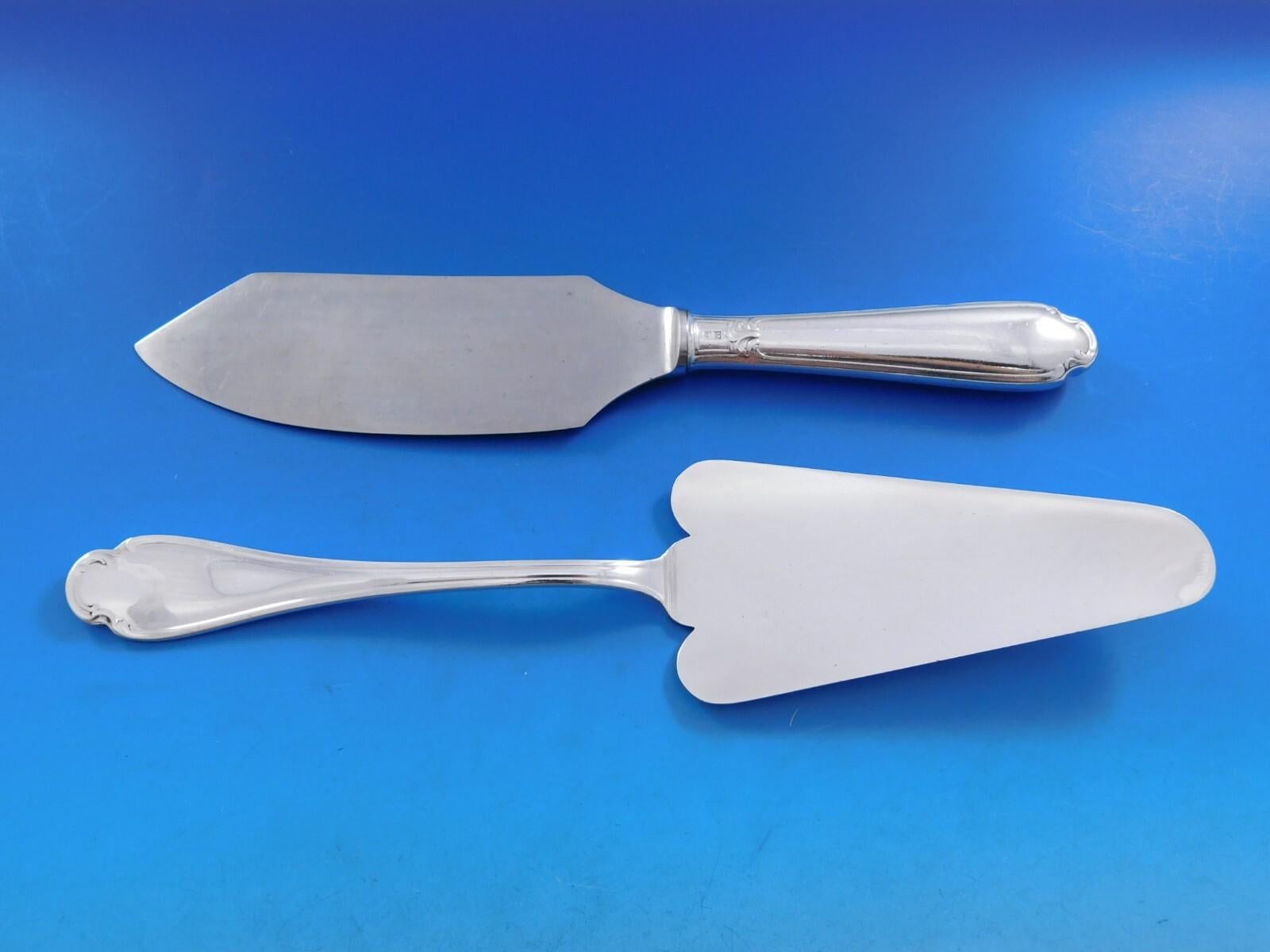 Pompadour by Christofle France Silverplate Flatware Service Set 142 pcs + chest For Sale 4
