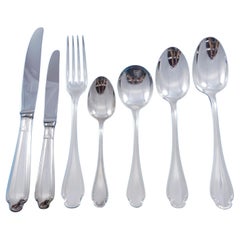 Set di posate in argento Pompadour by Christofle France Lotto 50 pezzi in scatola