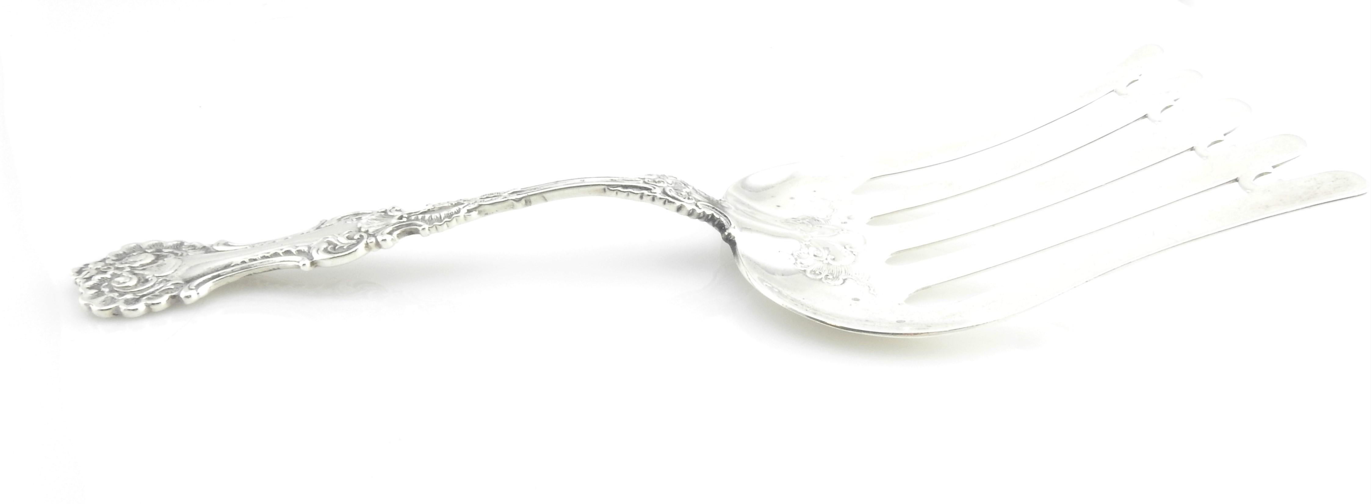 Unknown Pompadour by Whiting Sterling Silver Asparagus Server