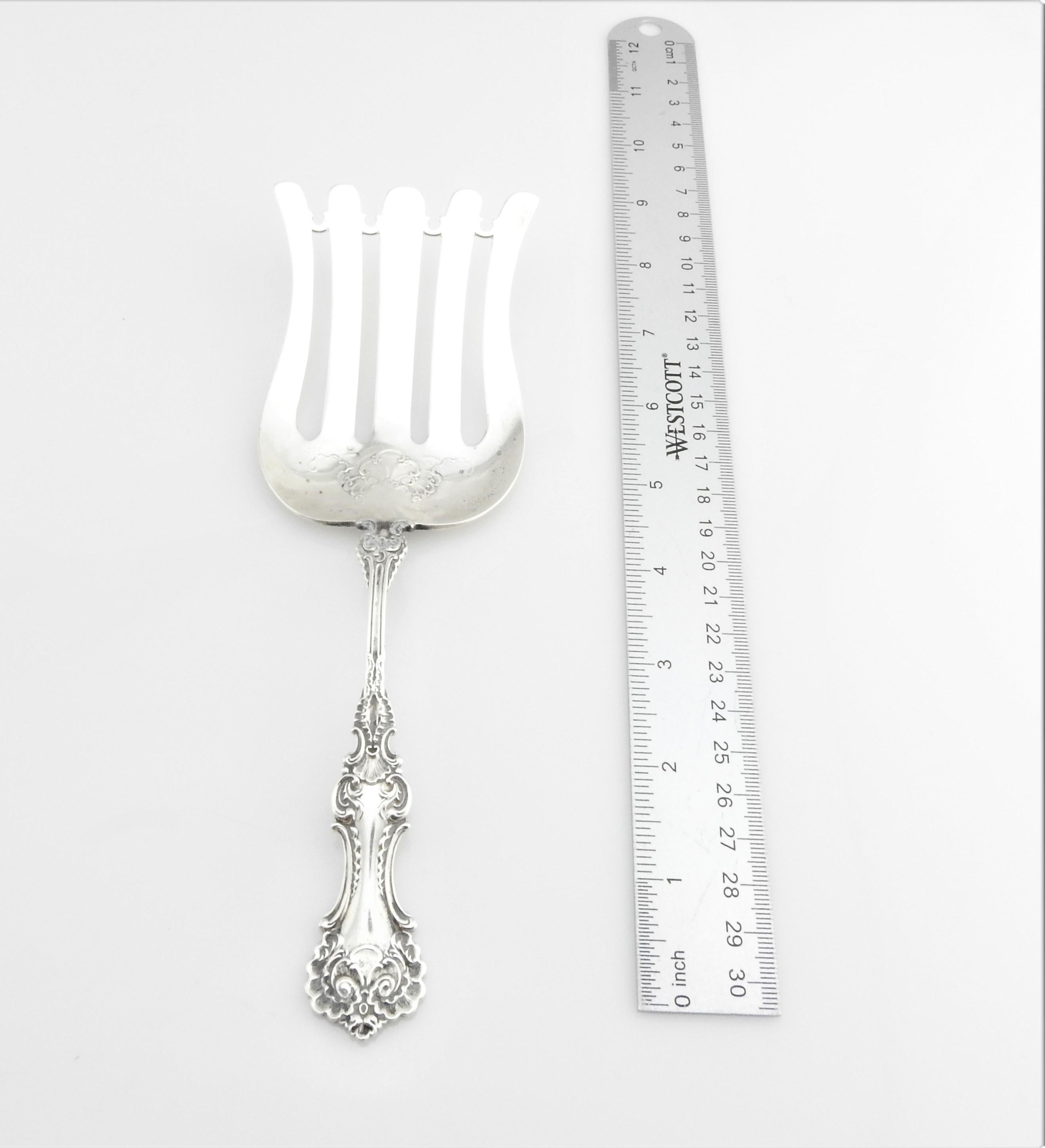 Pompadour by Whiting Sterling Silver Asparagus Server 4