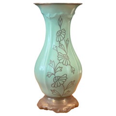 Pompadour Porcelain Vase by Selb Rosenthal, Rare "US Zone"