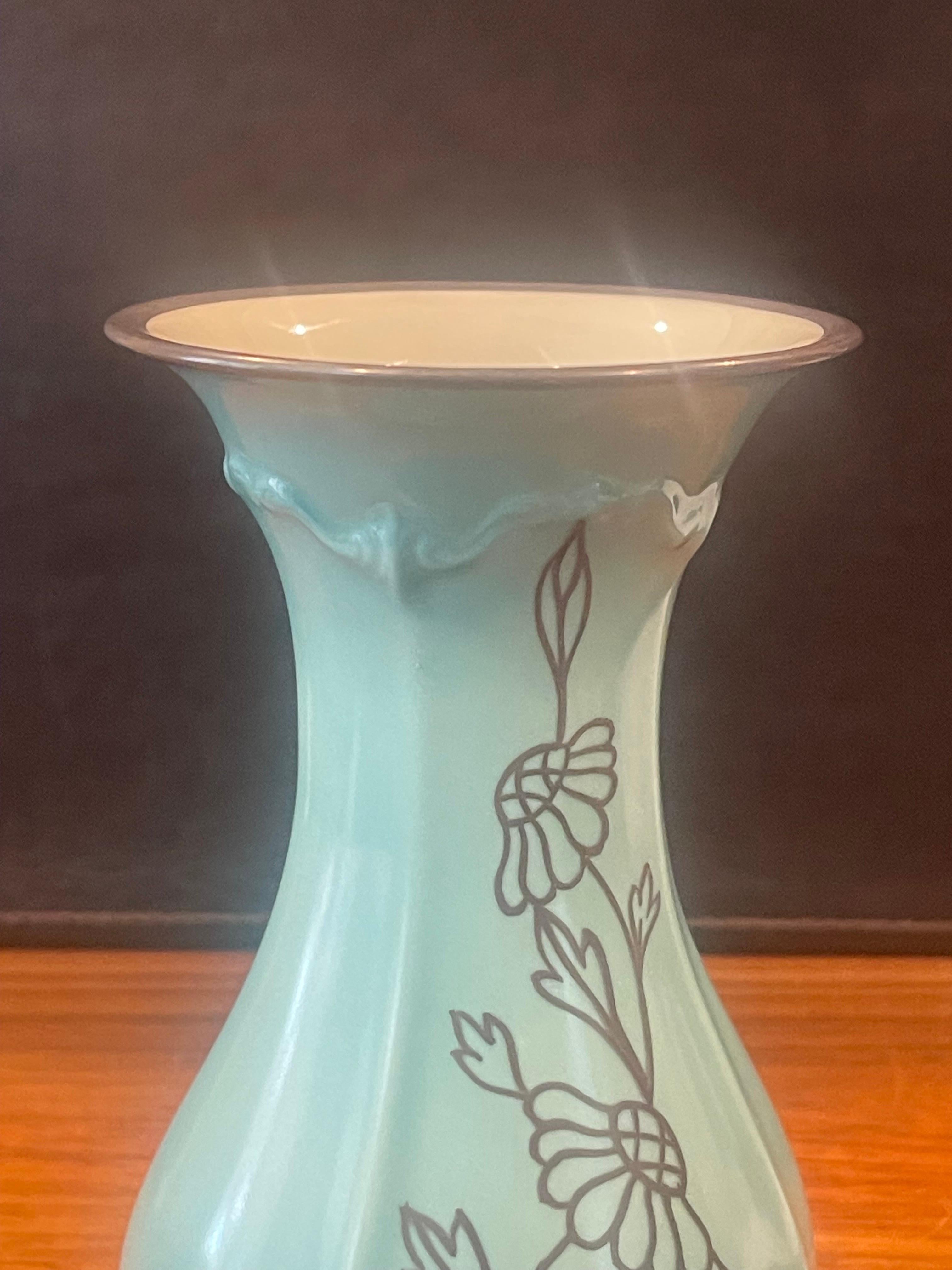 Pompadour Porcelain Vase by Selb Rosenthal, Rare 